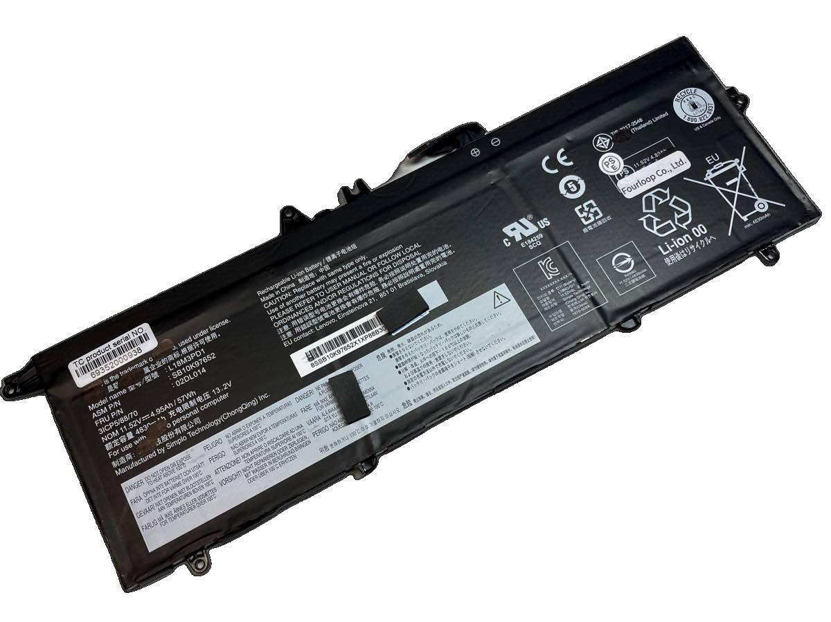 【純正】Thinkpad t490s 20nxs05600 11.52V 57Wh lenovo ノート PC ノートパソコン 純正 交換バッテリー