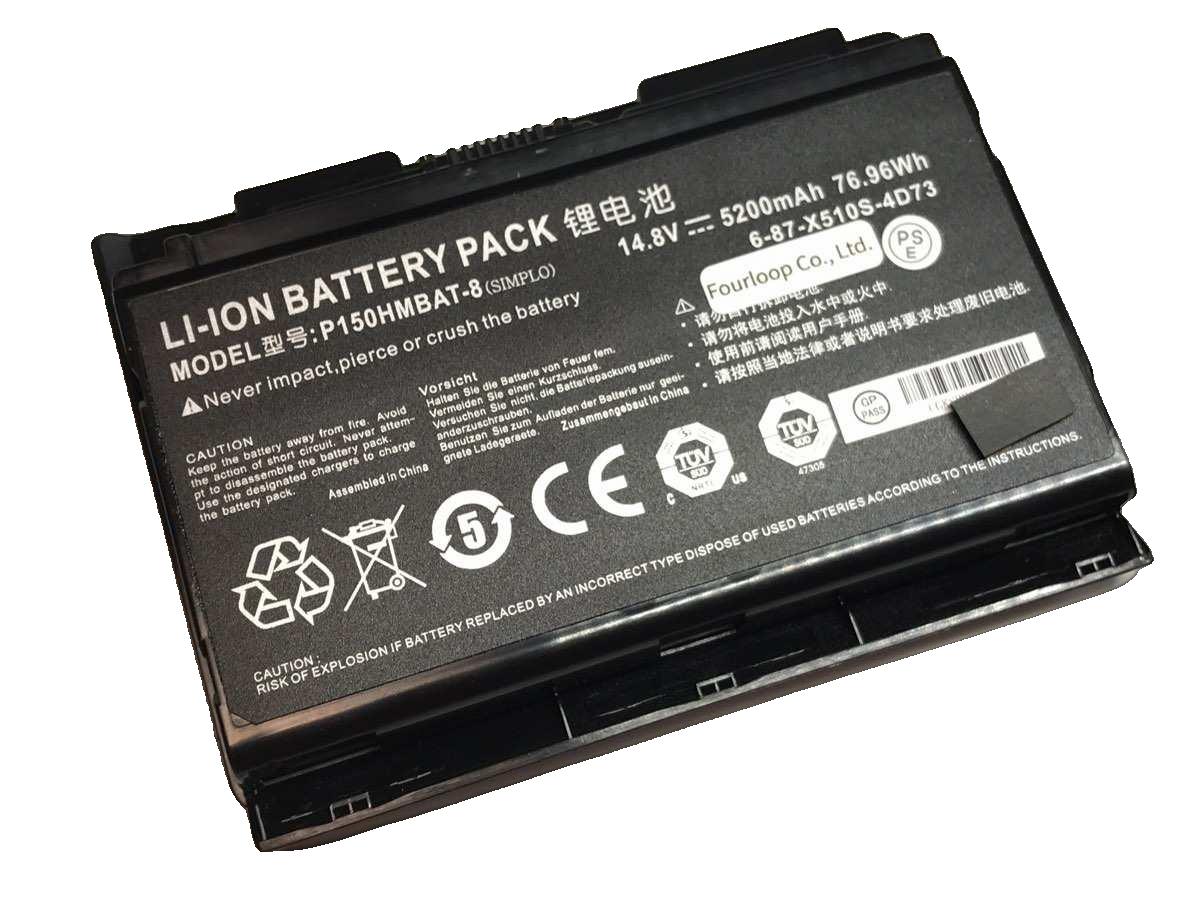 【純正】6-87-x710s-4272 14.8V 76.96Wh clevo ノート PC ノートパソコン 純正 交換バッテリー