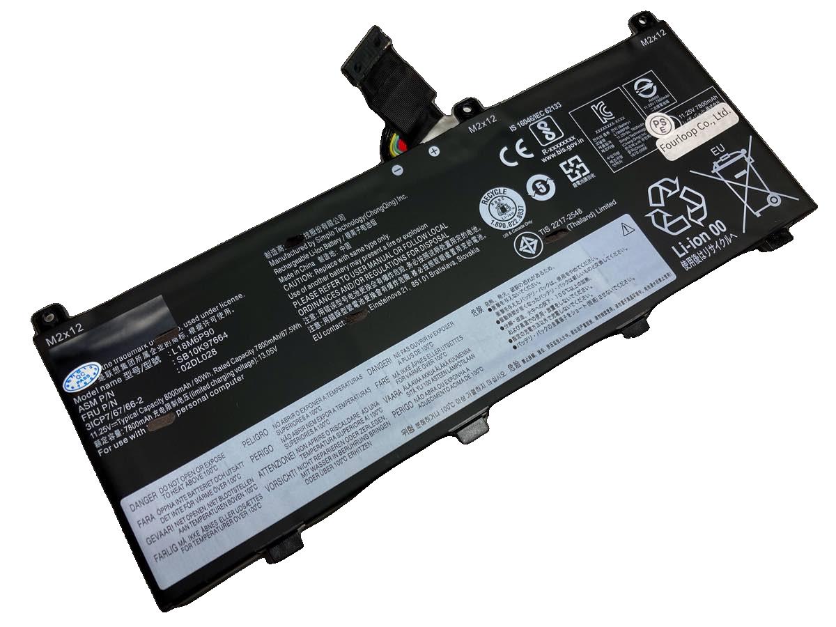 【純正】Thinkpad p53 20qqs0ug2f 11.25V 90Wh lenovo ノート PC ノートパソコン 純正 交換バッテリー
