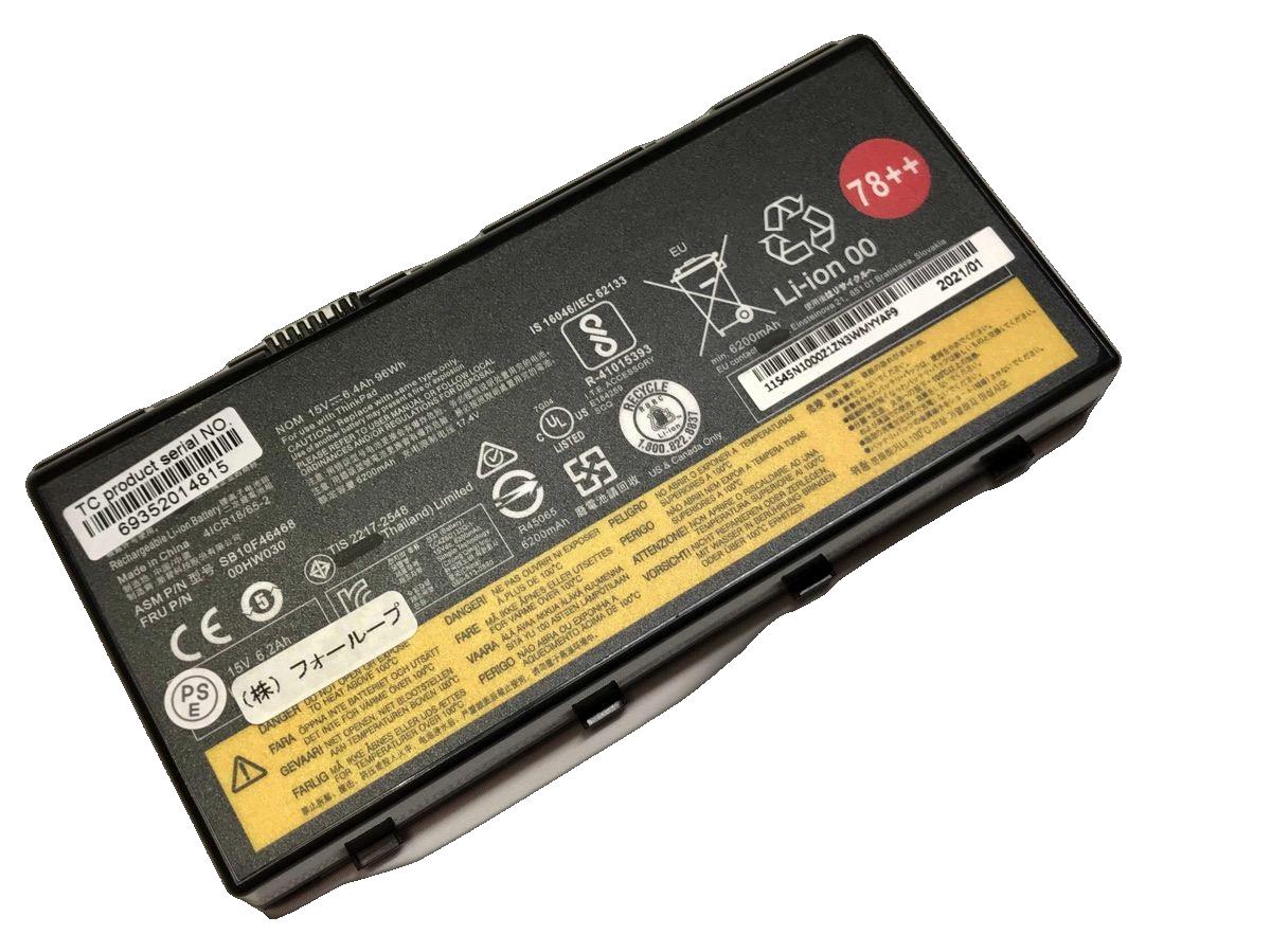 【純正】Thinkpad p71 15V 96Wh lenovo ノート PC ノートパソコン 純正 バッテリー 電池