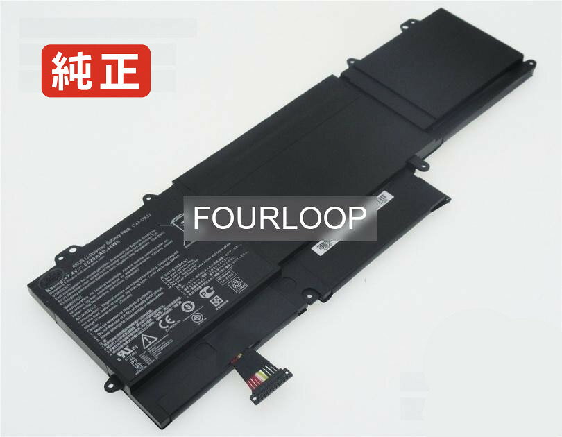 純正品｜安全・安心のノートPC用バッテリー ■ 商品仕様 商品名Ux32v 7.4V 48Wh asus ノート PC パソコン 純正 バッテリー 電池 電圧 7.4V 容量6520mAh (48Wh) タイプ リチウムイオン 対応機種 Asus ux32v 色 黒 種別純正品 保証期間3ヶ月保証 届出事業者名株式会社フォーループ PSマークの種類丸型PSE ■ 純正バッテリーを選ぶ理由 長寿命 ― 高品質セルを使用しているため、サイクル寿命が長く、長期安定使用が可能 高い適合性 ― 互換性トラブルがほとんどなく、安心して使用できる 優れた安全性 ― 発火・膨張などのリスクが低く、安全に使い続けられる ■ 配送について 配送：佐川急便（全品送料無料） 発送：こちらの商品は海外から取り寄せるため、入荷までに2～3週間前後かかります。 ■ ご注文前にご確認ください 会社概要、お買い物ガイドは事前了解事項となりますので、ご注文前に必ずお読みください。 適合にご不安がある場合は、当店にてお調べいたしますので、ぜひお気軽にお問い合わせください。 お使いのバッテリーの型番が確認できる画像を添付いただけますと、確実なご案内が可能です。 お問い合わせはこちら