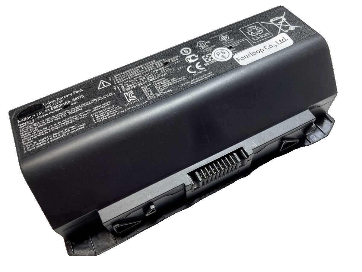【純正】G750jx-t4052h 15V 78Wh asus ノート PC ノートパソコン 純正 バッテリー 電池