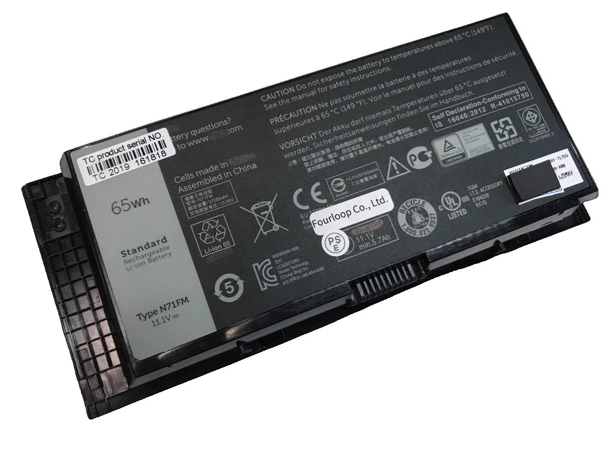 純正品｜安全・安心のノートPC用バッテリー ■ 商品仕様 商品名Wf5rr 11.1V 65Wh dell ノート PC パソコン 純正 バッテリー 電池 電圧11.1V 容量5700mAh (65Wh) タイプリチウムイオン 対応機種Dell wf5rr 色黒 種別純正品 保証期間3ヶ月保証 届出事業者名株式会社フォーループ PSマークの種類丸型PSE ■ 純正バッテリーを選ぶ理由 長寿命 ― 高品質セルを使用しているため、サイクル寿命が長く、長期安定使用が可能 高い適合性 ― 互換性トラブルがほとんどなく、安心して使用できる 優れた安全性 ― 発火・膨張などのリスクが低く、安全に使い続けられる ■ 配送について 配送：佐川急便（全品送料無料） 発送：こちらの商品は海外から取り寄せるため、入荷までに2～3週間前後かかります。 ■ ご注文前にご確認ください 会社概要、お買い物ガイドは事前了解事項となりますので、ご注文前に必ずお読みください。 適合にご不安がある場合は、当店にてお調べいたしますので、ぜひお気軽にお問い合わせください。 お使いのバッテリーの型番が確認できる画像を添付いただけますと、確実なご案内が可能です。 お問い合わせはこちら