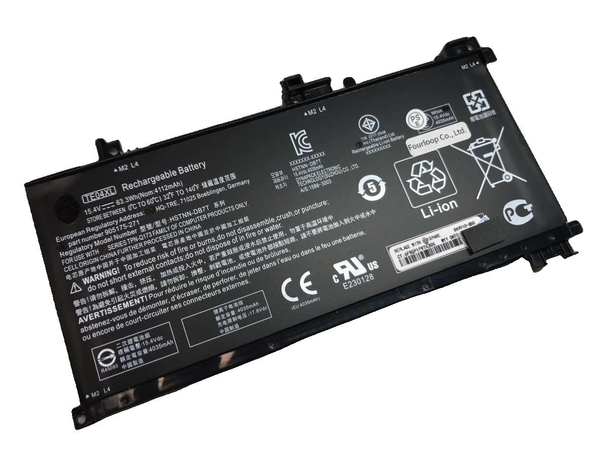 【純正】Omen 15-ax200na 15.4V 63.3Wh hp ヒューレットパッカード ノートPC 交換用バッテリー 電池パック