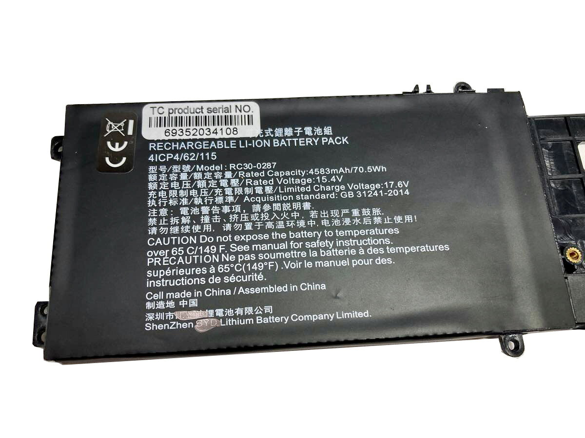 純正 Blade pro 17 early 2021 15.4V 70.5Wh razer ノートパソコン 交換バッテリー リチ auc-kobefm-20949456 バッテリーショップ FULL CHARGE サンプル画像2