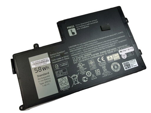 【純正】Ins14md-3628s 7.4V 58Wh dell ノート PC ノートパソコン 純正 バッテリー 電池 【純正】Ins14md-3628s 7.4V 58Wh dell ノート PC ノートパソコン 純正 バッテリー 電池
