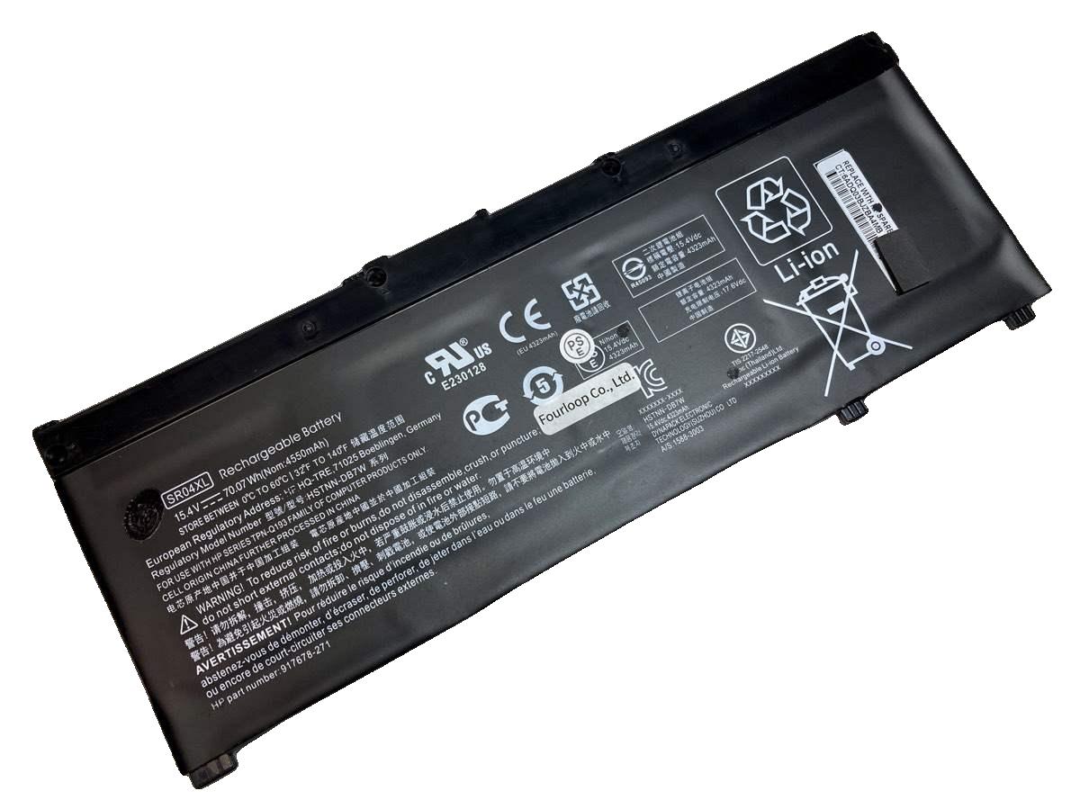 【純正】Sr04xl 15.4V 70.07Wh hp ノート PC ノートパソコン 純正 バッテリー 電池