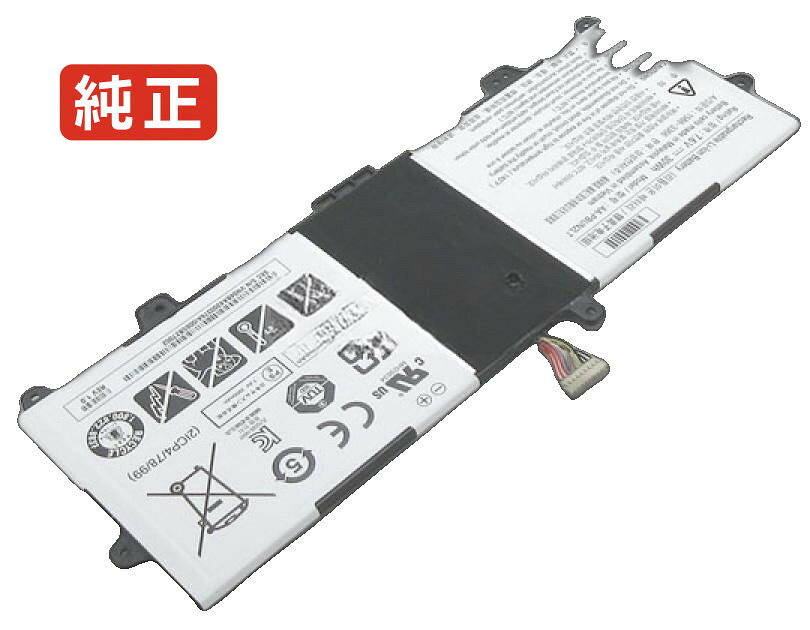 純正品｜安全・安心のノートPC用バッテリー ■ 商品仕様 商品名Nt900x3l-k24s 7.6V 30Wh samsung ノート PC パソコン 純正 バッテリー 電池 電圧7.6V 容量3950mAh (30Wh) タイプリチウムイオン 対応機種Samsung nt900x3l-k24s 色白 種別純正品 保証期間3ヶ月保証 届出事業者名株式会社フォーループ PSマークの種類丸型PSE ■ 純正バッテリーを選ぶ理由 長寿命 ― 高品質セルを使用しているため、サイクル寿命が長く、長期安定使用が可能 高い適合性 ― 互換性トラブルがほとんどなく、安心して使用できる 優れた安全性 ― 発火・膨張などのリスクが低く、安全に使い続けられる ■ 配送について 配送：佐川急便（全品送料無料） 発送：こちらの商品は海外から取り寄せるため、入荷までに2～3週間前後かかります。 ■ ご注文前にご確認ください 会社概要、お買い物ガイドは事前了解事項となりますので、ご注文前に必ずお読みください。 適合にご不安がある場合は、当店にてお調べいたしますので、ぜひお気軽にお問い合わせください。 お使いのバッテリーの型番が確認できる画像を添付いただけますと、確実なご案内が可能です。 お問い合わせはこちら