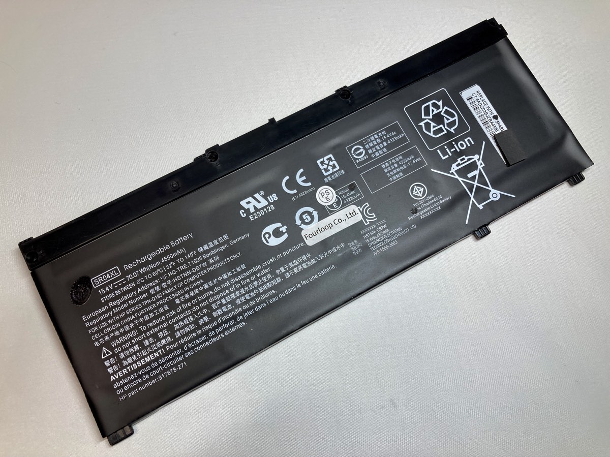 【純正】Omen 15-ce018dx 15.4V 70.07Wh hp ノート PC ノートパソコン 純正 バッテリー 電池