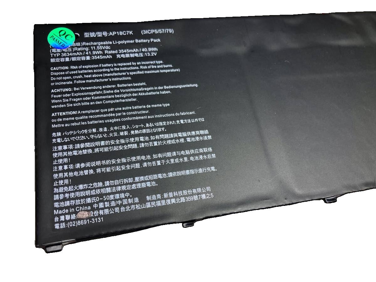 【純正】Aspire 3 a315-43-r7bh 11.55V 41.9Wh acer ノート PC ノートパソコン 純正 バッテリー 電池