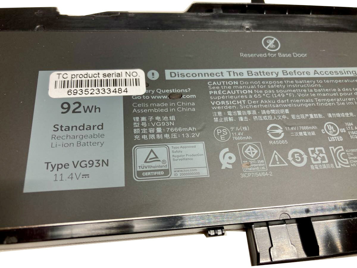 【純正】Precision 3530 21m1f 11.4V 92Wh dell デル ノートパソコン 交換用バッテリー 充電池 2