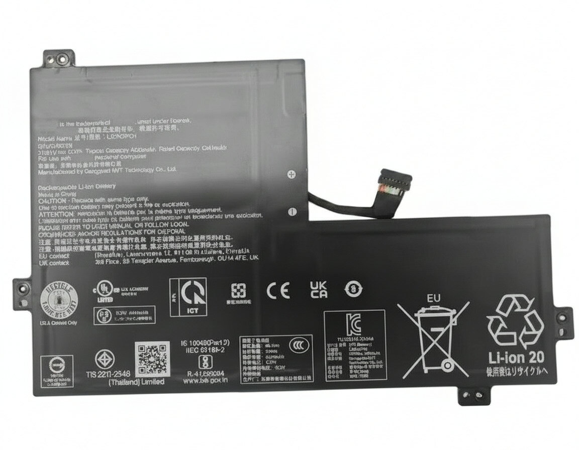 純正品｜安全・安心のノートPC用バッテリー ■ 商品仕様 商品名Chromebook 300e 11.31V 50Wh lenovo ノート PC パソコン 純正 バッテリー 電池 電圧11.31V 容量4422mAh (50Wh) タイプリチウムポリマー 対応機種Lenovo chromebook 300e 色黒 種別純正品 保証期間3ヶ月保証 届出事業者名株式会社フォーループ PSマークの種類丸型PSE ■ 純正バッテリーを選ぶ理由 長寿命 ― 高品質セルを使用しているため、サイクル寿命が長く、長期安定使用が可能 高い適合性 ― 互換性トラブルがほとんどなく、安心して使用できる 優れた安全性 ― 発火・膨張などのリスクが低く、安全に使い続けられる ■ 配送について 配送：佐川急便（全品送料無料） 発送：こちらの商品は海外から取り寄せるため、入荷までに2～3週間前後かかります。 ■ ご注文前にご確認ください 会社概要、お買い物ガイドは事前了解事項となりますので、ご注文前に必ずお読みください。 適合にご不安がある場合は、当店にてお調べいたしますので、ぜひお気軽にお問い合わせください。 お使いのバッテリーの型番が確認できる画像を添付いただけますと、確実なご案内が可能です。 お問い合わせはこちら