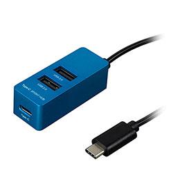 ʥХ䥷 Type-C USB2.0 3ݡȥϥ 120cm ֥롼 UH-C2463BL