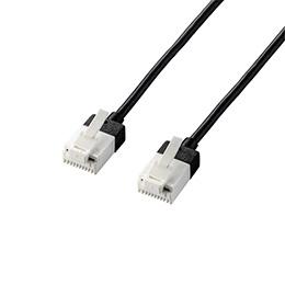 エレコム LANケーブル/CAT6A/スーパースリム/爪折れ防止/1.0m/ブラック LD-GPASST/BK10 エレコム LANケーブル/CAT6A/スーパースリム/爪折れ防止/1.0m/ブラック LD-GPASST/BK10