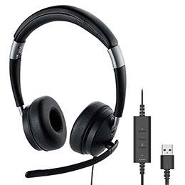 エレコム デュアルマイクノイズリダクション有線ヘッドセット USB 両耳 HS-HP101UNCBK エレコム デュアルマイクノイズリダクション有線ヘッドセット USB 両耳 HS-HP101UNCBK