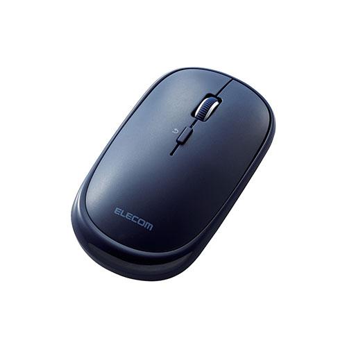 エレコム マウス/Bluetooth/4ボタン/薄型/充電式/3台同時接続/ブルー M-TM15BBBU