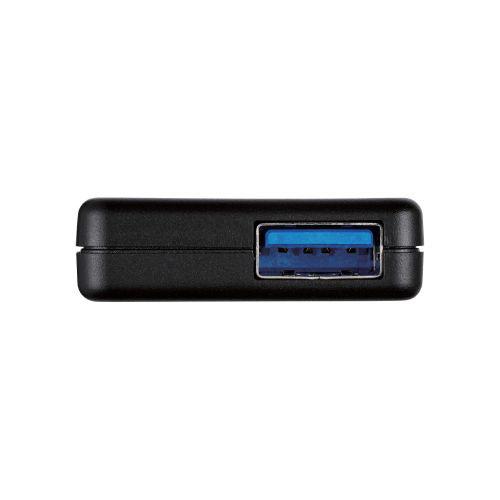 エレコム USB ハブ USB3.1 Gen1 バスパワー 超薄型 ケーブル長10cm ブラック U3H-CA4004BBK