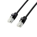 エレコム やわらかLANケーブル/CAT6A/爪折れ防止/1.0m/ブラック LD-GPAYT/BK10(2)