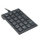 ナカバヤシ USB有線テンキーボード ブラック TNK-SU238BK(2)