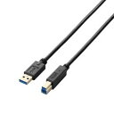 エレコム USB3.0ケーブル(A-B) 2m ブラック USB3-AB20BK(2)