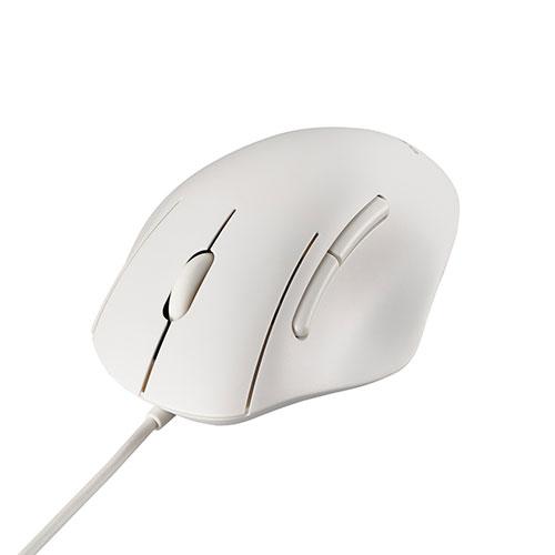 エレコム SHELLPHA USB有線マウス(5ボタン/Sサイズ) ホワイト M-SH21UBSKWH