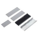 【5個セット】 サンワサプライ M.2 SSD用ヒートシンク 両面実装対応 ブラック TK-HM6BKX5
