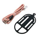 MCO 7インチ対応 ストラップ付スマホホルダー ブラック×ピンク SAC-SB05/BPK(2)