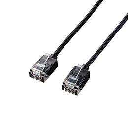 エレコム LANケーブル/CAT6A/スーパースリム/1.0m/ブラック LD-GPASS/BK1 エレコム LANケーブル/CAT6A/スーパースリム/1.0m/ブラック LD-GPASS/BK1