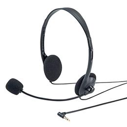 サンワサプライ 4極対応ヘッドセット ブラック MM-HS406BK サンワサプライ 4極対応ヘッドセット ブラック MM-HS406BK