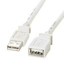 サンワサプライ USB延長ケーブル 1m KB-USB-E1K2(2)
