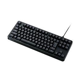エレコム ゲーミングキーボード V custom 有線 着脱式 テンキーレス スピードリニア(銀軸) ブラック TK-VK210SBK