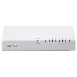 BUFFALO バッファロー 10/100Mbps対応スイッチングHub プラスチック筐体/電源外付けモデル(8ポート) ブラック LSW4-TX-8EP/WHD