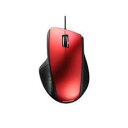 BUFFALO バッファロー BSMLU300RD 有線レーザー式マウス 静音/5ボタン レッド