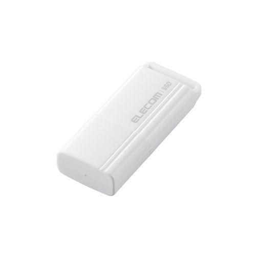 エレコム 外付けポータブルSSD 500GB ホワイト ESD-EXS0500GWH