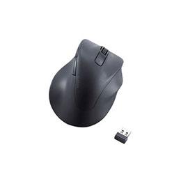 エレコム 静音 2.4GHz無線マウス EX-G 5ボタン XLサイズ 単3乾電池式 ブラック M-XGXL30DBSKBK