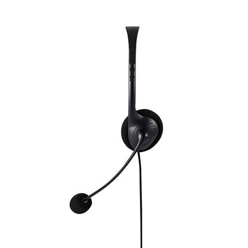 エレコム Type-C変換付き片耳オーバーヘッドセット HS-HP21UCBK