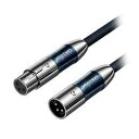 VENTION XLR Male to XLR Female マイクケーブル(Hi-Fi) 1.5M ブルー BL-1146