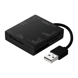 【5個セット】 サンワサプライ USB2.0 カードリーダー 4スロット ブラック ADR-ML15BKNX5