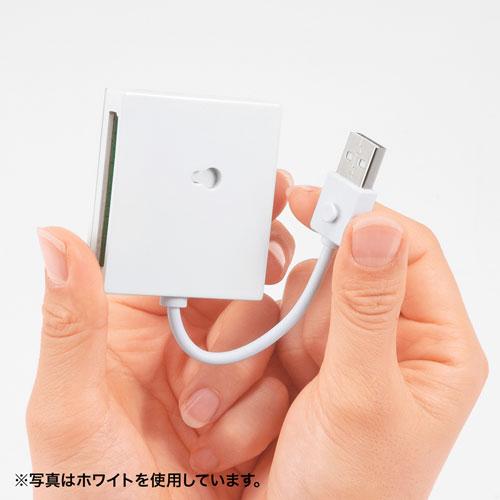 【5個セット】 サンワサプライ USB2.0 カードリーダー 4スロット ブラック ADR-ML15BKNX5