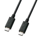 サンワサプライ USB2.0 Type-Cケーブル 2m ブラック KU-CC20(2)
