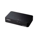 エレコム スイッチングハブ 5ポート Giga対応 マグネット付 電源内蔵 ブラック EHC-G05PN4-JB(2)