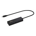 BUFFALO LAN変換アダプタ USB-C オス→メスLAN USB-Ax3 1Gbps対応 Mac・Win対応 ブラック LUD-U3-CU101BK