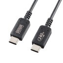 サンワサプライ USB2.0 Type-C PD240W対応 ケーブル KU-CCPE10(2)
