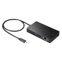サンワサプライ USB Type-C ドッキングステーション ブラック USB-DKM3BK