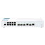 QSW-M408-2C, 8 port 1Gbps, 2 port 10G SFP+/ NBASE-T Combo, 2 port 10G SFP+, web management switch