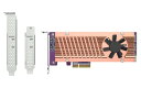 コネクター2 x M.2 22110または2280 PCIe (Gen3 x 4) NVMe SSDスロットPCIeとレーンPCIe Gen3 x 4ブラケットロープロファイル (デフォルト)。ロープロファイルフラットおよびフルサイズのブラケットも含まれています。寸法170.5 × 68.9 × 19.3 mmNote[NAS]M.2 SSD互換性リスト および QM2 インストールガイドをご確認ください。 [PC]システムBIOSとオペレーティングシステム（OS）は、PCIe NVMe SSDをサポートしている必要があります。システムのテクニカルマニュアルを参照するか、ベンダーにご相談ください。本商品はお取り寄せ商品となります。お届けまでに1ヶ月程度かかります。