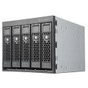 SILVERSTONE FS305-E 3つの5.25インチデバイスベイから5つの3.5インチSAS-12G / SATA 6Gbit/s へのホットスワップ対応アダプタケージ SST-FS305-E
