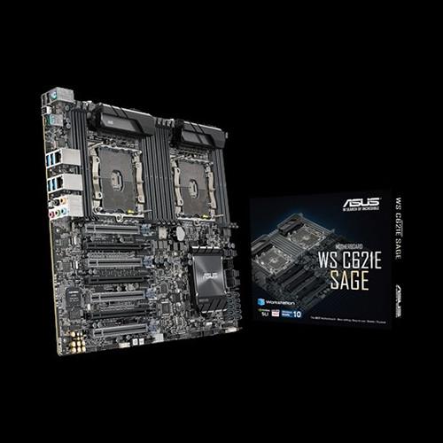 4枚のグラフィックスカードに対応し、12個のDDR4メモリスロットを搭載したIntel C621マザーボード