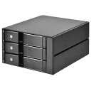 SILVERSTONE 二つ 5.25インチハードディスク溝から、三つ3.5インチ SAS 12G / SATA 6 Gbit/s スロットレスタイプホットスワップ HDD/SSD 機械ケースまでSST-FS303-12G