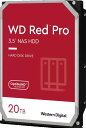 WD Red Pro NAS ハードディスクドライブ 20TB 64MB